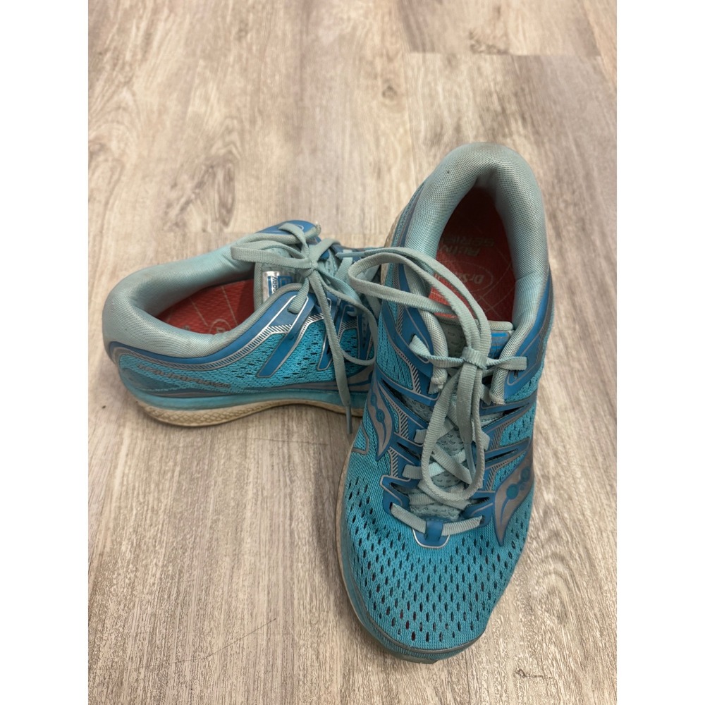 Saucony Triumph ISO 5 Women's Running Shoes Teal Blue Athletic‎ Size 9